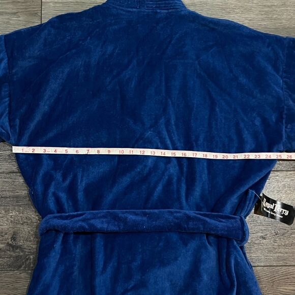 NWT! Vintage 70's After Hours by Diplomat Royal Terry Cotton Terry Velour Robe - Picture 7 of 8
